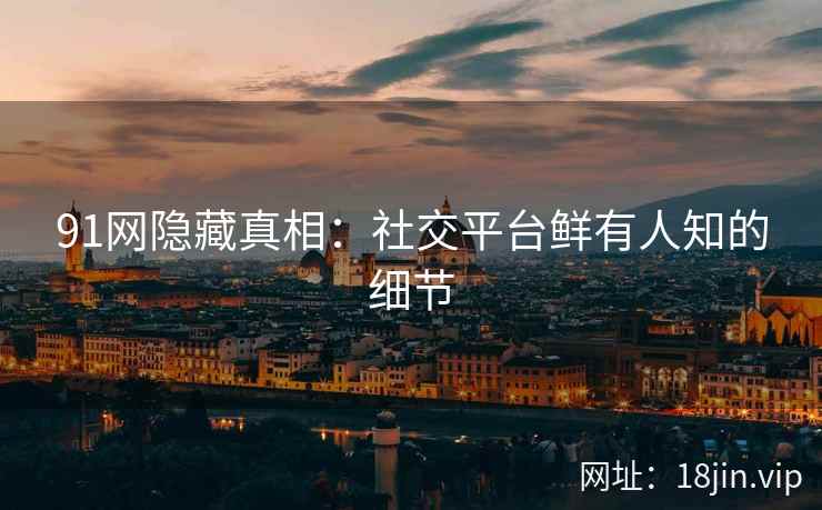 91网隐藏真相：社交平台鲜有人知的细节
