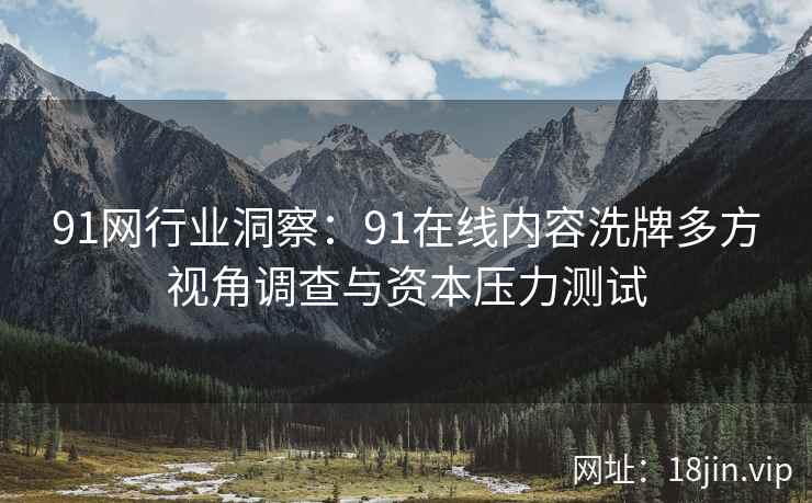 91网行业洞察：91在线内容洗牌多方视角调查与资本压力测试